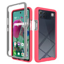For LG K92 5G Starry Sky Solid Color Series Shockproof PC + TPU Protective Case(Red)