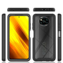 For Xiaomi Poco X3 NFC Starry Sky Solid Color Series Shockproof PC + TPU Protective Case(Light Blue)