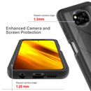 For Xiaomi Poco X3 NFC Starry Sky Solid Color Series Shockproof PC + TPU Protective Case(Light Blue)
