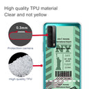 For Huawei P Smart 2021 / Y7A Boarding Pass Series TPU Phone Protective Case(Green New York)