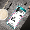 For Huawei P Smart 2021 / Y7A Boarding Pass Series TPU Phone Protective Case(Flag Seoul)