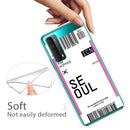 For Huawei P Smart 2021 / Y7A Boarding Pass Series TPU Phone Protective Case(Flag Seoul)