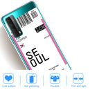 For Huawei P Smart 2021 / Y7A Boarding Pass Series TPU Phone Protective Case(Flag Seoul)