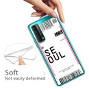 For Huawei P Smart 2021 / Y7A Boarding Pass Series TPU Phone Protective Case(Seoul)