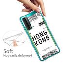 For Huawei P Smart 2021 / Y7A Boarding Pass Series TPU Phone Protective Case(Hong Kong)