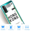 For Huawei P Smart 2021 / Y7A Boarding Pass Series TPU Phone Protective Case(Hong Kong)