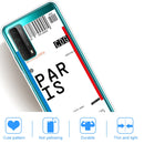 For Huawei P Smart 2021 / Y7A Boarding Pass Series TPU Phone Protective Case(Paris)