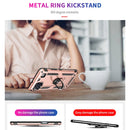 For LG K92 5G Shockproof TPU + PC Protective Case with 360 Degree Rotating Holder(Rose Gold)