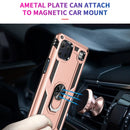 For LG K92 5G Shockproof TPU + PC Protective Case with 360 Degree Rotating Holder(Rose Gold)