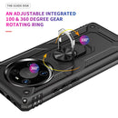 For Huawei Mate 40 Pro Shockproof TPU + PC Protective Case with 360 Degree Rotating Holder(Black)