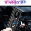 For Huawei Mate 40 Pro Shockproof TPU + PC Protective Case with 360 Degree Rotating Holder(Black)