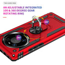 For Huawei Mate 40 Pro Shockproof TPU + PC Protective Case with 360 Degree Rotating Holder(Red)