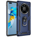 For Huawei Mate 40 Pro Shockproof TPU + PC Protective Case with 360 Degree Rotating Holder(Blue)