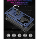 For Huawei Mate 40 Pro Shockproof TPU + PC Protective Case with 360 Degree Rotating Holder(Blue)