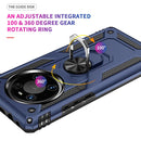 For Huawei Mate 40 Pro Shockproof TPU + PC Protective Case with 360 Degree Rotating Holder(Blue)