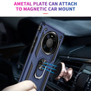 For Huawei Mate 40 Pro Shockproof TPU + PC Protective Case with 360 Degree Rotating Holder(Blue)
