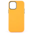 Shockproof Genuine Leather Magsafe Case For iPhone 12 / 12 Pro(California Poppy Yellow)
