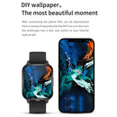 Q18 1.7 inch TFT Color Screen IP68 Waterproof Smart Watch, Support Call Reminder / Heart Rate Monitor / Blood Oxygen Saturation Monitor(Rose Gold Blue)