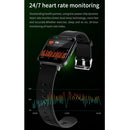 Q18 1.7 inch TFT Color Screen IP68 Waterproof Smart Watch, Support Call Reminder / Heart Rate Monitor / Blood Oxygen Saturation Monitor(Rose Gold Blue)