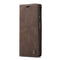 For Huawei P Smart 2021 CaseMe-013 Multifunctional Retro Frosted Horizontal Flip Leather Case with Card Slot & Holder & Wallet(Coffee)
