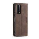For Huawei P Smart 2021 CaseMe-013 Multifunctional Retro Frosted Horizontal Flip Leather Case with Card Slot & Holder & Wallet(Coffee)