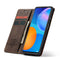 For Huawei P Smart 2021 CaseMe-013 Multifunctional Retro Frosted Horizontal Flip Leather Case with Card Slot & Holder & Wallet(Coffee)