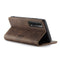 For Huawei P Smart 2021 CaseMe-013 Multifunctional Retro Frosted Horizontal Flip Leather Case with Card Slot & Holder & Wallet(Coffee)