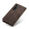 For Huawei P Smart 2021 CaseMe-013 Multifunctional Retro Frosted Horizontal Flip Leather Case with Card Slot & Holder & Wallet(Coffee)