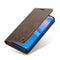 For Huawei P Smart 2021 CaseMe-013 Multifunctional Retro Frosted Horizontal Flip Leather Case with Card Slot & Holder & Wallet(Coffee)