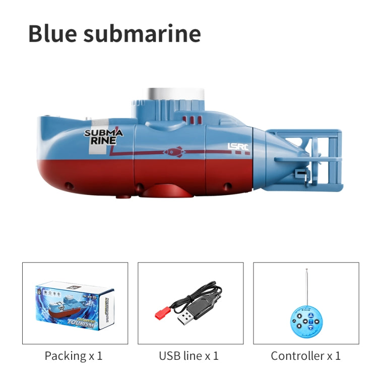 LSRC Mini USB Charging Remote Control Submarine Children Toy(Blue)