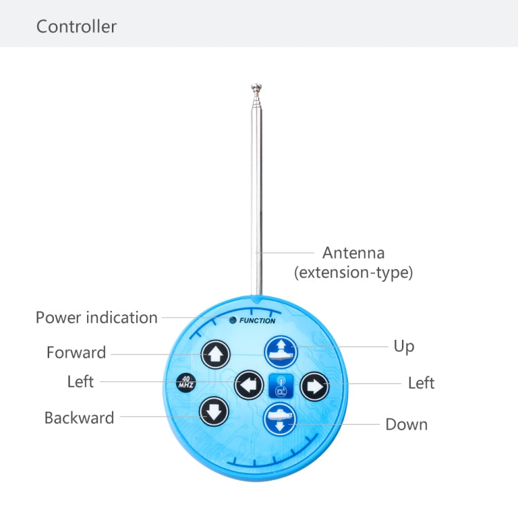 LSRC Mini USB Charging Remote Control Submarine Children Toy(White)