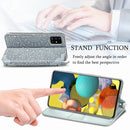 For Samsung Galaxy A71 Blooming Mandala Embossed Pattern Magnetic Horizontal Flip Leather Case with Holder & Card Slots & Wallet(Grey)