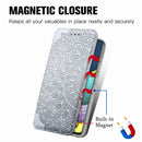 For Samsung Galaxy A71 Blooming Mandala Embossed Pattern Magnetic Horizontal Flip Leather Case with Holder & Card Slots & Wallet(Grey)