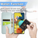 For Samsung Galaxy A71 Blooming Mandala Embossed Pattern Magnetic Horizontal Flip Leather Case with Holder & Card Slots & Wallet(Grey)