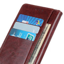 For Samsung Galaxy S21 Ultra 5G Peas Crazy Horse Texture Horizontal Flip Leather Case with Holder & Card Slots & Wallet(Brown)