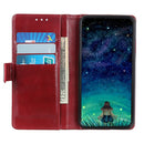 For Samsung Galaxy S21 Ultra 5G Peas Crazy Horse Texture Horizontal Flip Leather Case with Holder & Card Slots & Wallet(Red)