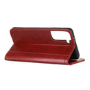 For Samsung Galaxy S21 Ultra 5G Peas Crazy Horse Texture Horizontal Flip Leather Case with Holder & Card Slots & Wallet(Red)