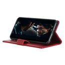 For Samsung Galaxy S21 Ultra 5G Peas Crazy Horse Texture Horizontal Flip Leather Case with Holder & Card Slots & Wallet(Red)
