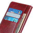For Samsung Galaxy S21 Ultra 5G Peas Crazy Horse Texture Horizontal Flip Leather Case with Holder & Card Slots & Wallet(Red)