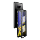 For Samsung Galaxy Note9 Magnetic Metal Frame Double-sided Tempered Glass Case(Black)