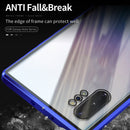 For Samsung Galaxy Note10+ Magnetic Metal Frame Double-sided Tempered Glass Case(Black)