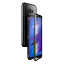 For Samsung Galaxy S8 Magnetic Metal Frame Double-sided Tempered Glass Case(Black)