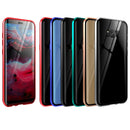 For Samsung Galaxy S8 Magnetic Metal Frame Double-sided Tempered Glass Case(Black)