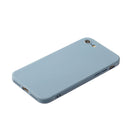 Straight Edge Solid Color TPU Shockproof Case For iPhone SE 2022 / SE 2020 / 8 / 7(Lavender Grey)
