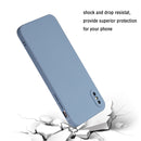 Straight Edge Solid Color TPU Shockproof Case For iPhone XS / X(Lavender Grey)