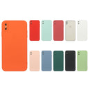 Straight Edge Solid Color TPU Shockproof Case For iPhone XS / X(Lavender Grey)