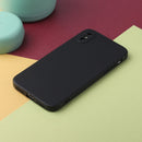 Straight Edge Solid Color TPU Shockproof Case For iPhone XS Max(Black)