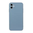 Straight Edge Solid Color TPU Shockproof Case For iPhone 12(Lavender Grey)