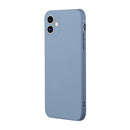 Straight Edge Solid Color TPU Shockproof Case For iPhone 12(Lavender Grey)