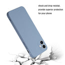 Straight Edge Solid Color TPU Shockproof Case For iPhone 12(Lavender Grey)